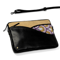 Acacia Laptop Sleeve Black, Tan & Multicolor