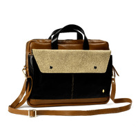Willow Laptop Sleeve Green & Gingerbread