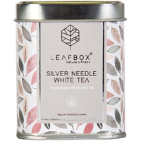 Leaf Box Silver Needle White Loose Leaf Tin Box - 50 Grams