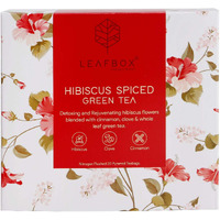 Leaf Box Hibiscus Spices Green Tea - 20 Tea Bags