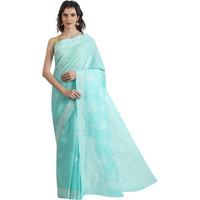 The Weavers Shop By Raavi Pure Cotton Indian Wear Hand Embroidery Chikankari Work Saree