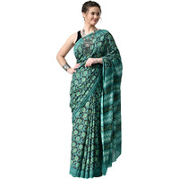 The Weavers Shop By Raavi Hand Block Printed Cotton Silk Saree