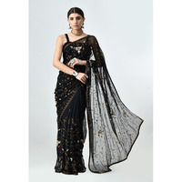 Pure Chinon Chiffon With Kassab Jaal Tilla Work