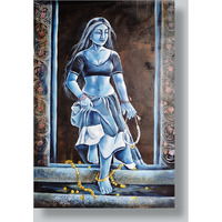Dehleez Painting by Nandini Kushwaha | Acrylic on canvas sheet painting  ArtozOn - 33 in x 45 in
