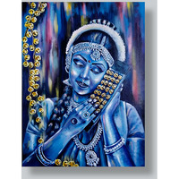 Love towards nritya Painting by Nandini Kushwaha | Acrylic on canvas sheet painting  ArtozOn - 34 in x 18 in