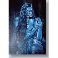 Pratiksha Painting by Nandini Kushwaha | Acrylic on canvas sheet painting  ArtozOn - 20 in x 32 in