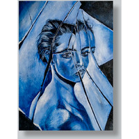 Darar Painting by Nandini Kushwaha | Acrylic on ivory sheet painting  ArtozOn - 26 in x 38 in