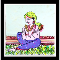 Traditional Bundelkhandi Chiteri Art - ArtozOn - 8 in x 8 in