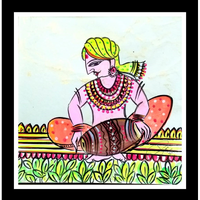 Traditional Bundelkhandi Chiteri Art - ArtozOn - 8 in x 8 in