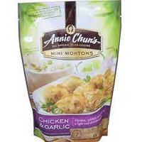 Annie Chun's Chicken & Garlic Mini Wontons, 8-Ounce (Pack of 9)