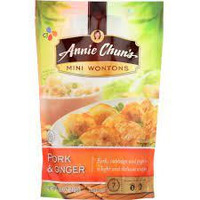 Annie Chuns, Wonton Pork Ginger Mini, 8 Ounce (Pack of  6)