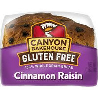 Canyon Bakehouse 100% Whole Grain Cinnamon Raisin Bread, 18 Ounce (Pack of 6)