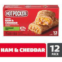 Hot Pockets Croissant Crust Ham & Cheese, 12 sandwiches, 54 oz (pack Of 4)
