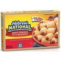 Hebrew National Frozen Beef Franks in a Blanket, 18.4 Ounce, 32 Count (pack Of 3)