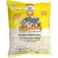24 Mantara Organic Basmati Rice, White, 2 Pound
