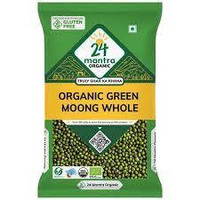 24 Mantra Organic Green Moong Dal Whole (500g)