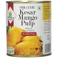 24 Mantara 24 Mantra Organic Kesar Mango pulp - 850 ml,, 850g ()