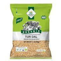 Organic Toor Dal - Organic Split Pigeon Peas (Toor Dal) -USDA Certified Organic - European Union Certified Organic -Pesticides Free - Adulteration Free - Sodium Free - 4 Lbs - 24 Mantra Organic