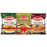 Aachi Spice Mix Variety Pack: (1) Aachi Briyani Masala, (1) Aachi Curry Masala 1) Aachi Garam Masala 1) Aachi Chana Masala 1) Aachi Panner Tikka Masala