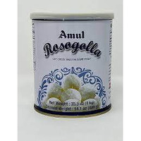 Amul Rosogolla (Soft Cheese Balls in Sugar Syrup - 1 Kg./14 Pieces