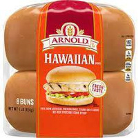 Arnold Sweet Hawaiian Buns 8 ct, 16 oz - 2 Packs
