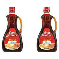 Aunt Jemima Pancake Syrup Lite, 24 oz - 2 Pack