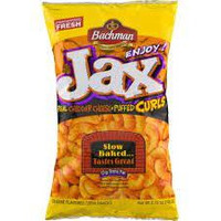 Bachman Jax Cheddar Cheese Puffed Curls 9.75 Oz Bags (3 Bags)