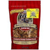 Bakery On Main Gourmet Naturals Cranberry Orange Cashew Granola, 12 oz (Pack of 6)