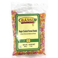 Pack of 2 - Bansi Sugar Coated Fennel Seeds 200 gm (200 Grams Each)