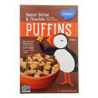 Peanut Butter & Chocolate Puffins Cereal 10.50 Ounces (Case of 12)