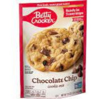 Betty Crocker, Cookie Mix, Chocolate Chip, 17.5oz Pouch (Pack of 4)