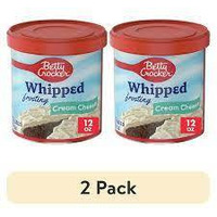 Betty Crocker Ready-to-serve Soft Whipped Frosting, Cream Cheese, 12-ounce Canister (Pack of 2)