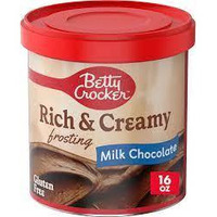 Betty Crocker, Rich & Creamy Frosting, Milk Chocolate, 16oz Tub (Pack of 3) - SET OF 2