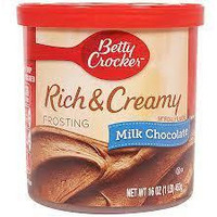 Betty Crocker, Rich & Creamy Frosting, Milk Chocolate, 16oz Tub (Pack of 3) - SET OF 4