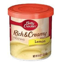 Betty Crocker Lemon Frosting - 453g, Yellow (Pack of 4)