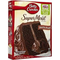 Betty Crocker Super Moist Devil's Food Cake Mix, 15.25 oz (Pack of 6)