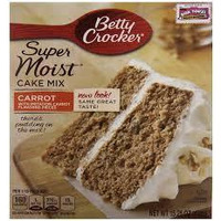 Betty Crocker Super Moist Cake Mix Carrot 15.25 oz Box (pack of 6)