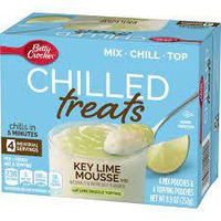 Betty Crocker Chilled Treats, Key Lime Mousse Mix with Lime Drizzle Topping, 8.9 oz (Pack of 6)