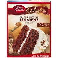 Betty Crocker Super Moist Cake Mix, Red Velvet, 15.25 Ounce (Pack of 3)