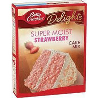 Betty Crocker Supermoist Strawberry Cake Mix, 15.25 Ounce -- 12 per case.