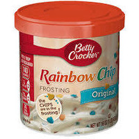 Betty Crocker Original Frosting, Rainbow Chip, 16 oz Canister (Pack of 8)