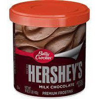 Betty Crocker Hershey's Milk Chocolate Frosting 16 Oz. Canister (Pack of 20)