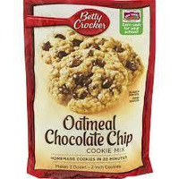 Betty Crocker, Cookie Mix, Oatmeal Chocolate Chip, 17.5oz Pouch (Pack of 4)