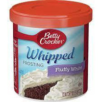 Betty Crocker Whipped Frosting, Fluffy White, 12 oz Canister (Pack of 8)
