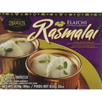 Brar's, Elaichi (Cardamom) Rasmalai, 850 Grams(gm)