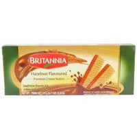 BRITANNIA CREAM WAFER HAZELNUT SM 85