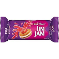 Britannia Treat Jim Jam Flavored Sandwich Biscuits (100 g) by Britannia