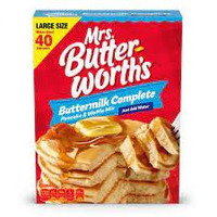 Mrs. Butterworth's Pancake and Waffle Mix, Complete Buttermilk, 32 Ounce (Pack of 12)