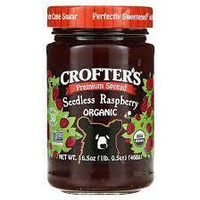 CROFTER's SEEDLESS RASPBERRY ORGANIC, PREMIUM SPREAD, NEW LARGER SIZE, NON GMO, GLUTEN FREE