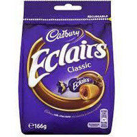 Cadbury Chocolate Eclairs 166g - Case of 5